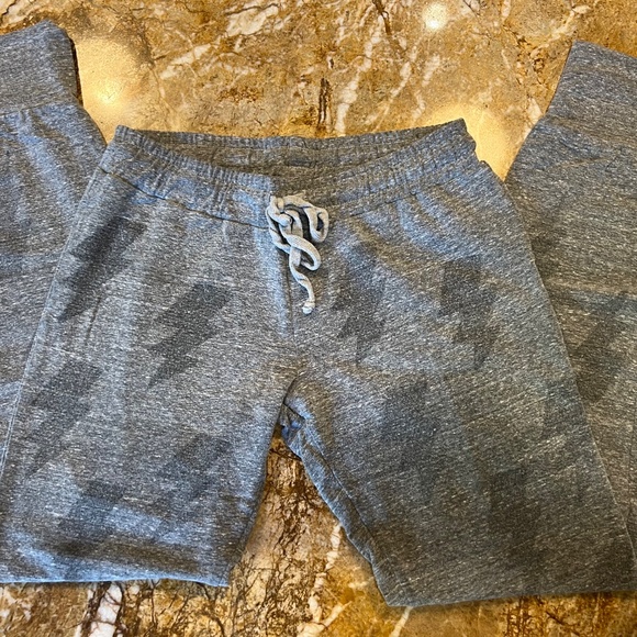 Lauren Moshi Faded Gray Lightening Bolt Women's Sweat Pants- Pre-loved - Picture 12 of 15